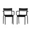 Flash Furniture Black All-Weather Steel Dining Chair, 2PK 2-XU-CH-10318-ARM-BK-GG - alternate 9